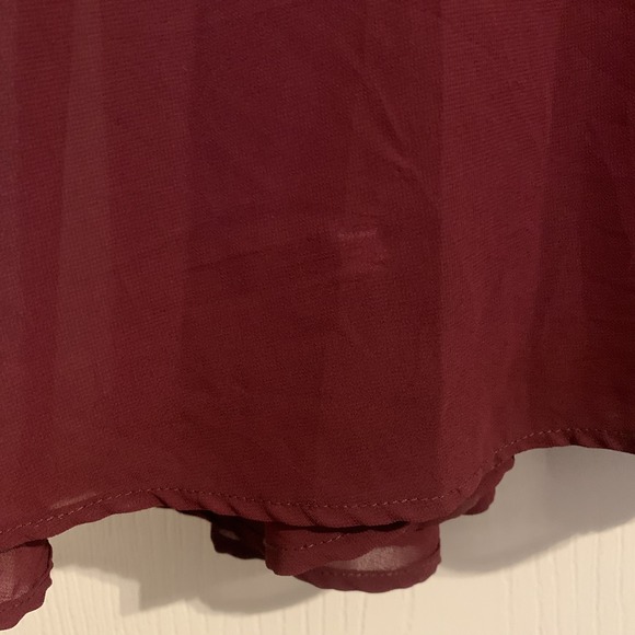 Lulu's Heavenly Hues Women S Burgundy Maxi Dress Bridesmaids Wedding Formal Prom - Picture 16 of 16